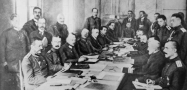 Russia and Germany Signed the Treaty of Brest-Litovsk