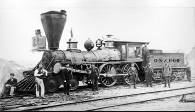 First railway begins operation from Bay and Front St. depot.