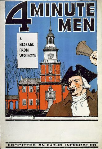 Committee on Public Information and the "four minute men"