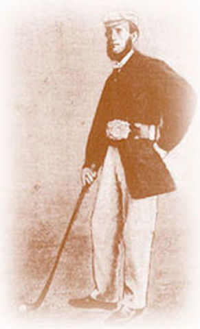 First Open Championship is played at Prestwick Golf and Country Club in Scotland