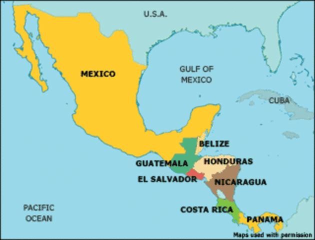 Mexico and central America created a rubber ball and used it to play soccer