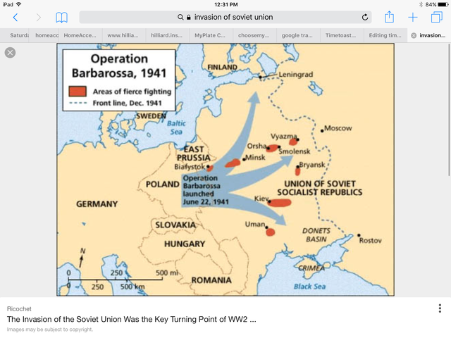 Invison on Soviet Union