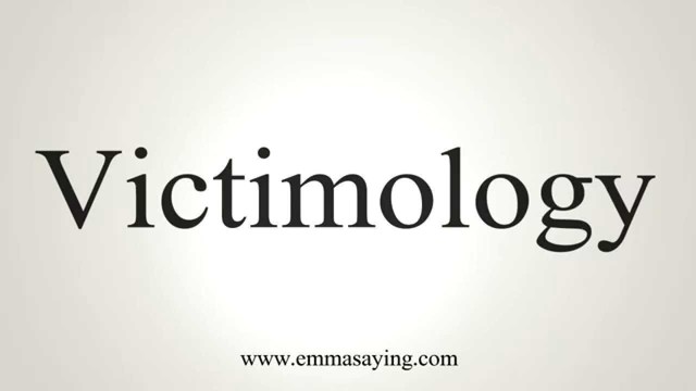VICTIMOLOGY (publicación)