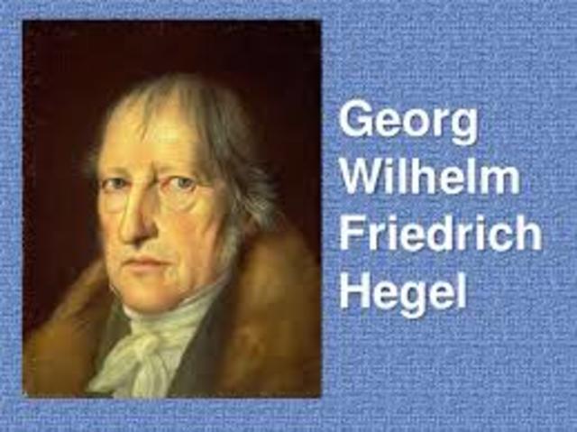 G.F.W. Hegel (1770-1831)