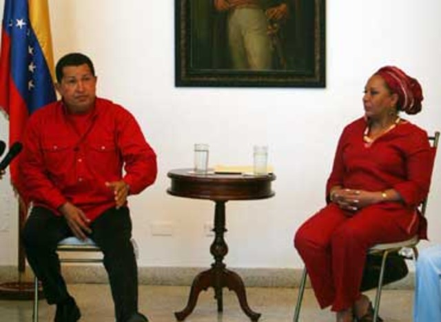 Hugo Chávez defiende la inocencia de Piedad Córdoba