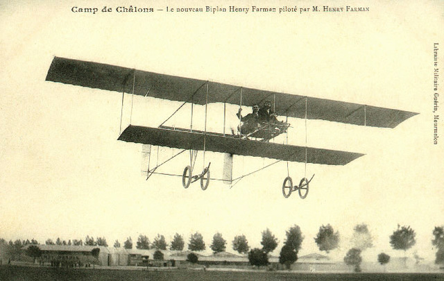 Smith - A bordo de un avión Farman.