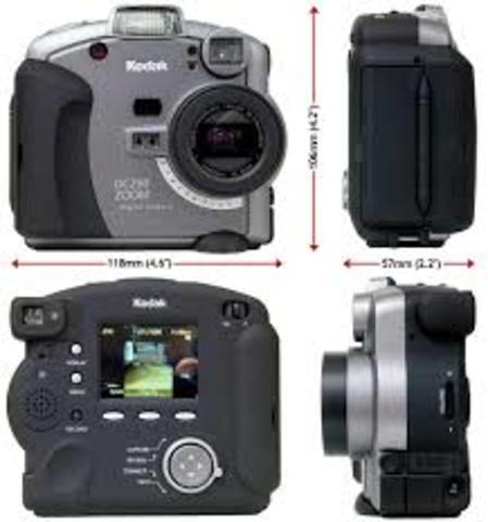 Primeras camras fotograficas con un mega pixel.
