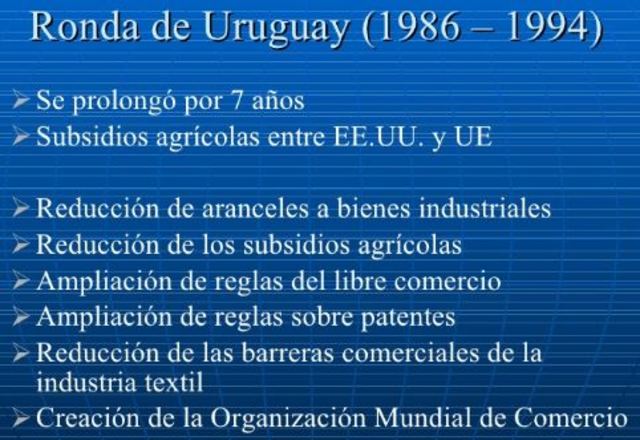Uruguay, Ronda GATT