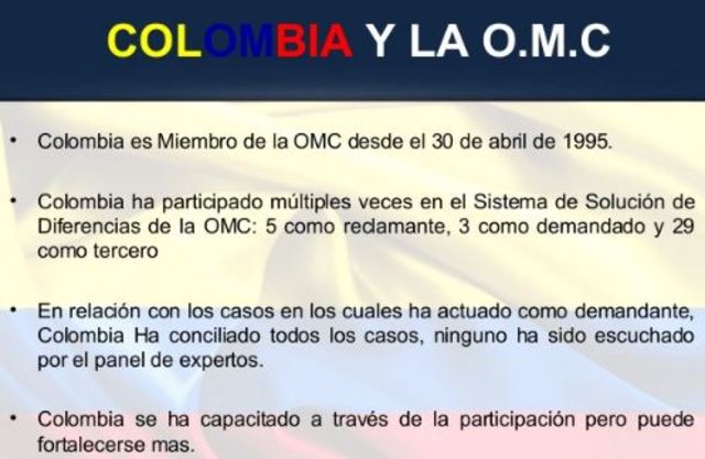 Colombia y la OMC