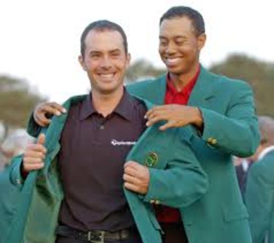 Weir wins the prestigious 2003 Masters Tournament at Augusta, Georgia, one of the four major championships.