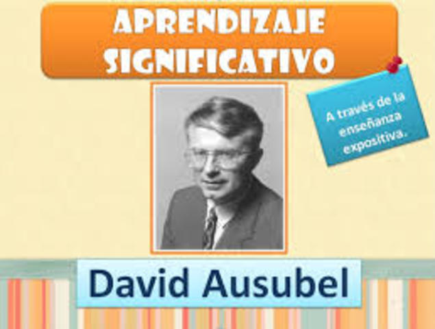 Aprendizaje significativo. David Paul Ausubel - 1976