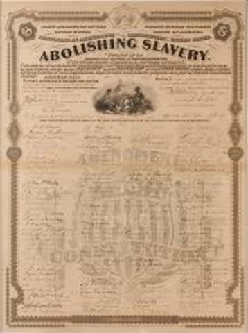 Congress proposes the 13th Amendment
