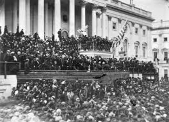 Lincoln is inaugurated for the second time