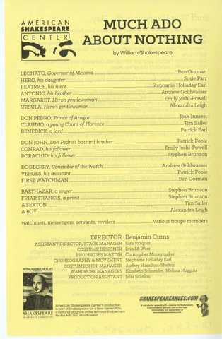 Much Ado About Nothing