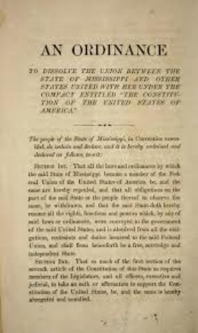 The six delegates who had not signed the Ordinance of Secession did sign a statement of protest, but agreed to yield to the majority.