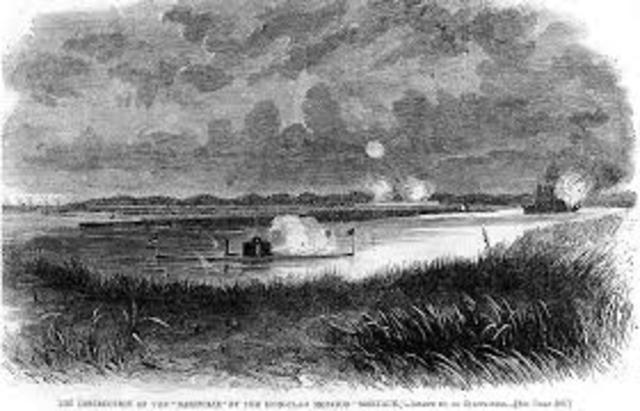 Four Union gunboats destroyed blockade runner Rattlesnake (formerly the CSS Nashville) near Fort McAllister, Georgia