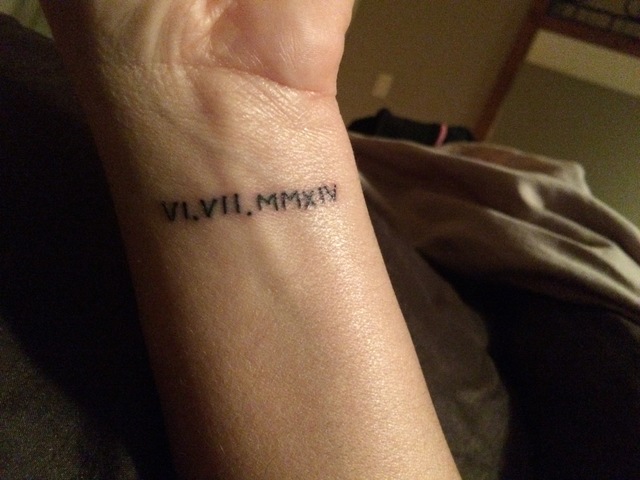 When I got my first tattoo