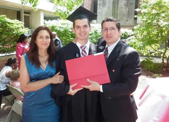Graduación de la carrera de mi hijo.