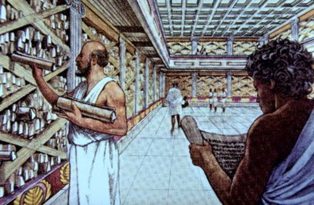 Ptolemy I founds the Library of Alexandria