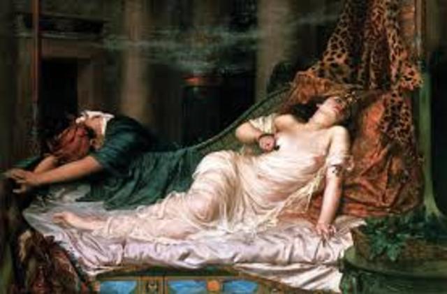 The death of Cleopatra