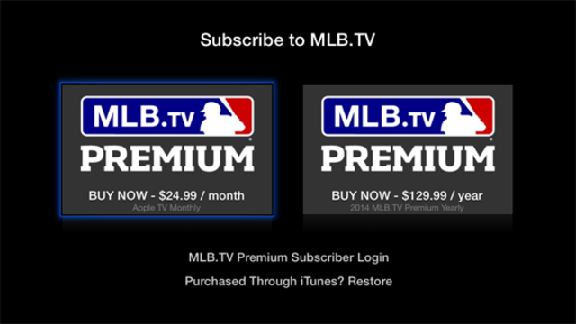 Mlb.tv premium is introduced