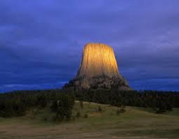 Devil’s Tower, Wyoming, named first national monument