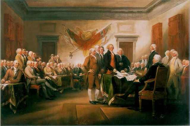 The Declaration of Independence Signing