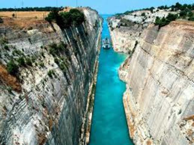 The Corinth Canal is completed