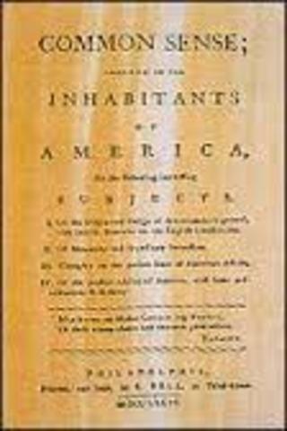Thomas Paine writes common scense
