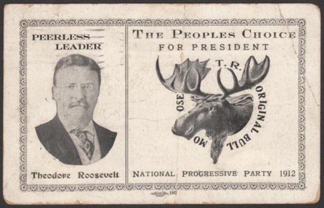 Roosevelt Runs for presidency, unsuccessfully for Bull-Moose Party