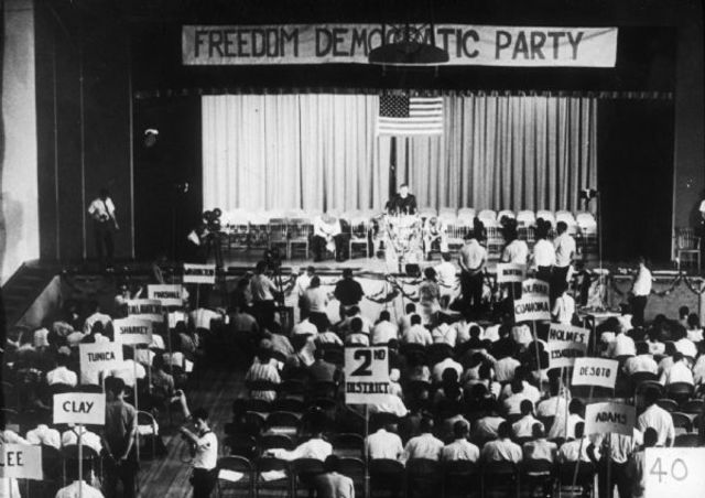 Mississippi Freedom Democratic Party requesting seating at the Democratic