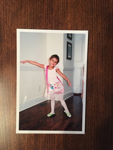 Empecé a bailar en un estudio de baile.