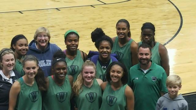 Jugué con el equipo de basquetbol