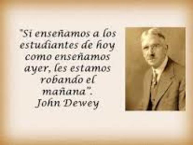 JHON DEWEY. Considerado el padre de la Pedagogía Progresista