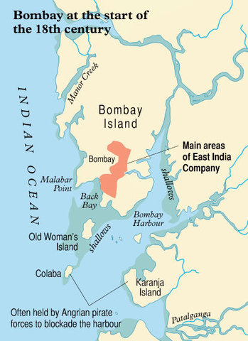 EIC aquires first territory in Bombay, India