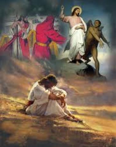 Temptations that he was pasando