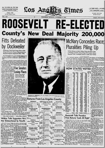 Roosevelt Runs for Third Term