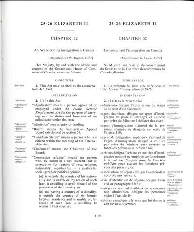 Immigration Act 1976