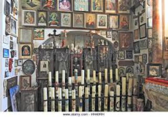 Burning of oils and candles created