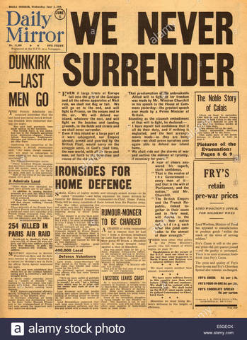 We will never surrender