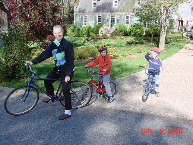 Monté mi bicicleta.