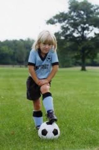 Empecé jugar fútbol 2004