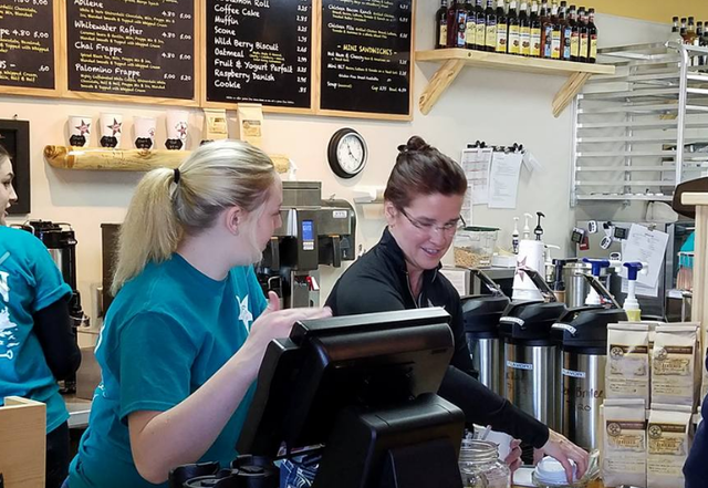 New cabin coffee in Albert Lea, MN