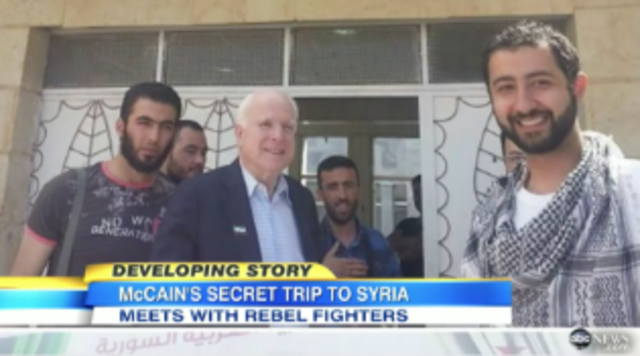 US senator McCain visits Kobane
