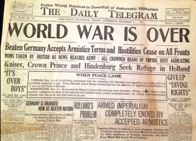 World War I Ends