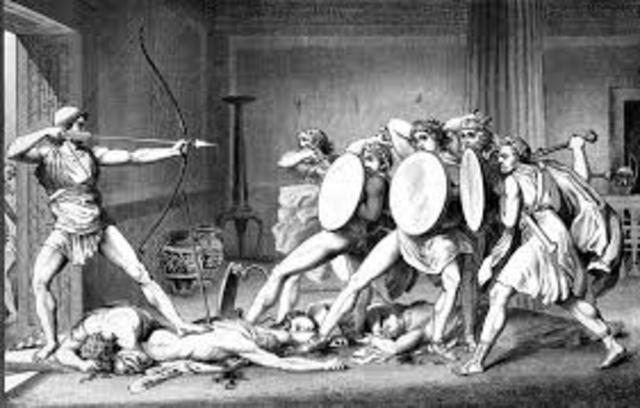 Men try to marry Odysseus wife