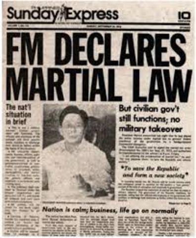 Declaration of martial law