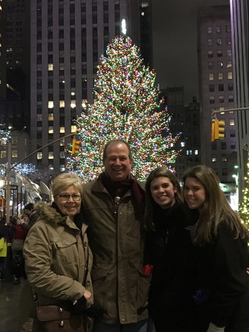 Mi familia y yo, fuimos New York City para celebrar la Navidad.