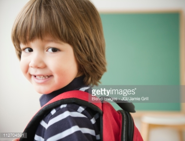 Fui a mi primer dia de escuela en la Carolina del Norte
