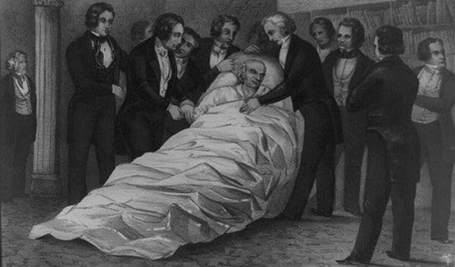 John Quincy Adams dies